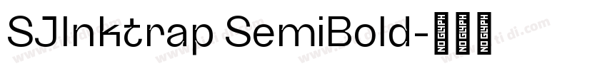 SJlnktrap SemiBold字体转换